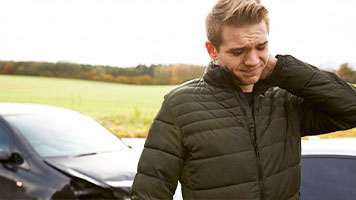 patient getting auto accident chiropractic in Novato, CA