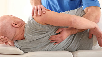 patient getting chiropractic in Novato, CA
