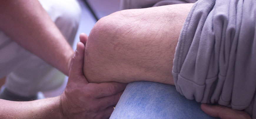 patient receiving extremity adjusting in Novato