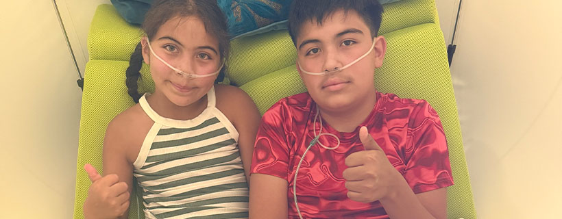patient receiving mild hyperbaric oxygen therapy in Novato