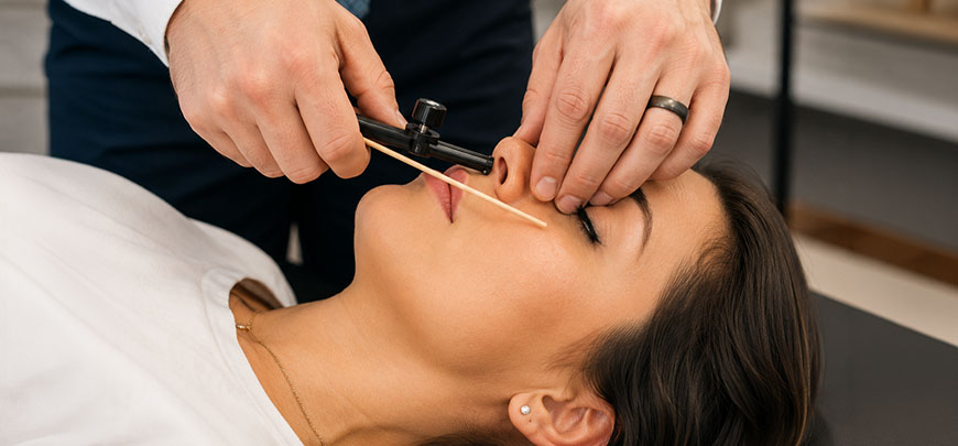 patient receiving nasal specific adjusting in Novato