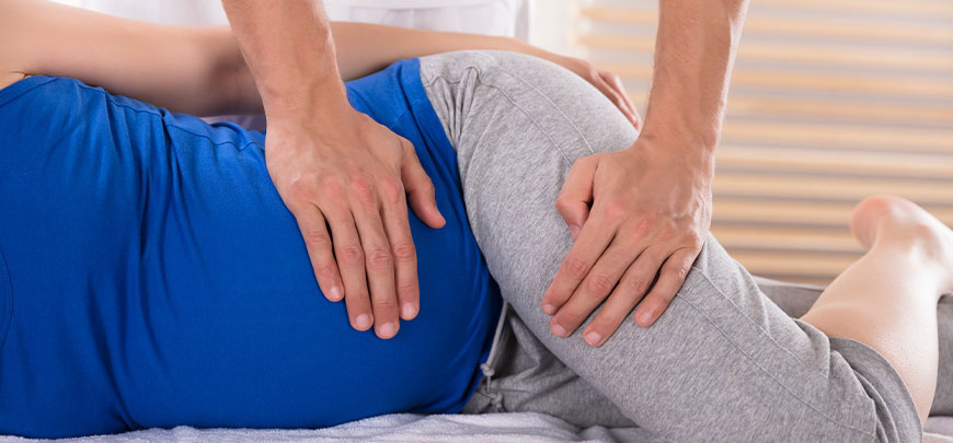 patient receiving prenatal chiropractic in Novato