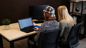 patient getting quantitative electroencephalogram in Novato, CA