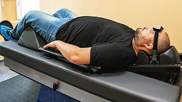 patient getting spinal decompression in Novato, CA