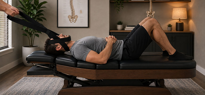 Y-Strap chiropractic adjustment in Novato