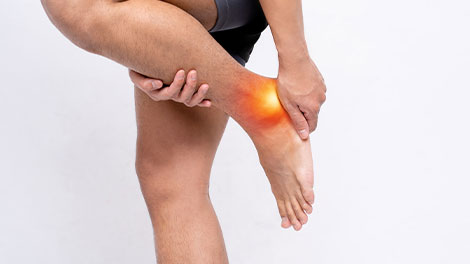 patient requiring ankle pain treatment in Novato
