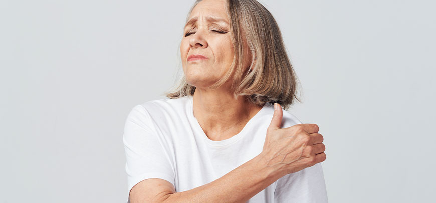patient needing calcific tendonitis treatment in Novato