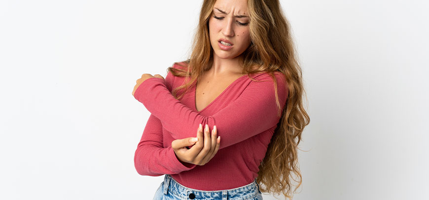 patient needing elbow pain treatment in Novato