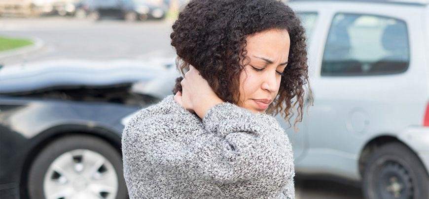 patient needing whiplash treatment in Novato